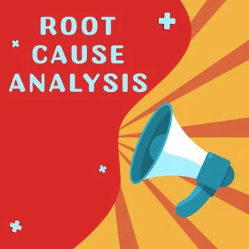 Handwriting text Root Cause Analysis. Business approach Method of Problem Stock Illustration