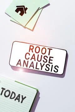 Handwriting text Root Cause Analysis. Business approach Method of Problem 스톡 사진