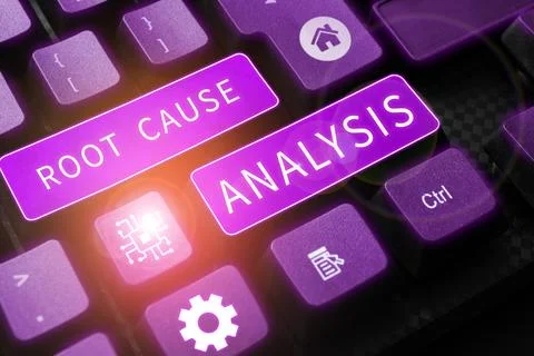 Handwriting text Root Cause Analysis. Business showcase Method of Problem 스톡 사진