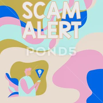 Handwriting text Scam Alert. Conceptual photo warning someone about ...