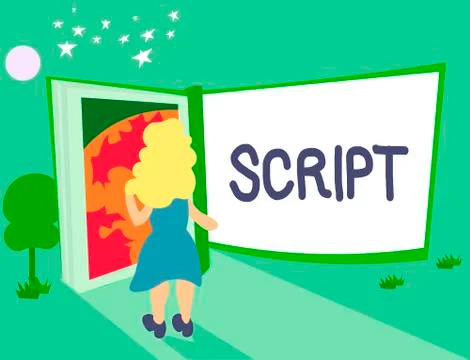 Handwriting text Script. Concept meaning handwriting as distinct from print w イラスト素材