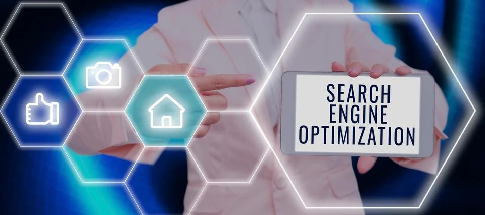 Handwriting text Search Engine Optimization. Internet Concept Increase of Foto stock