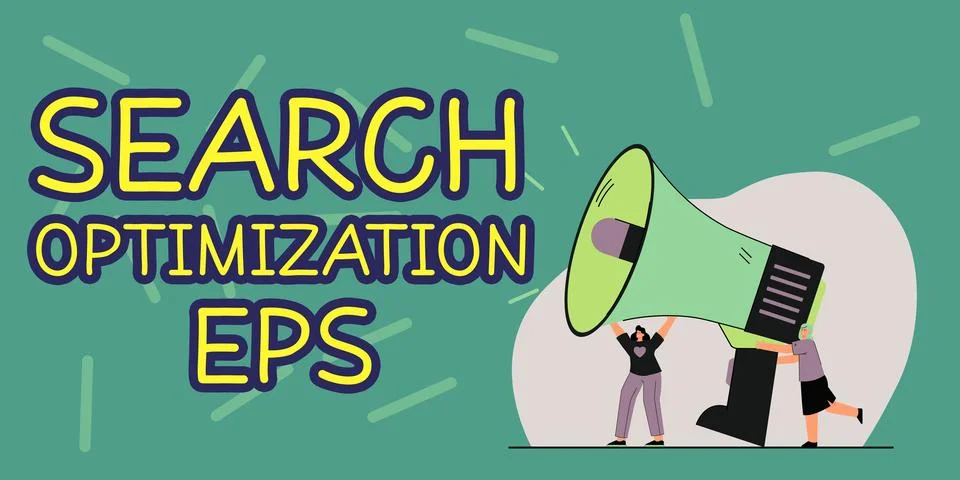 Handwriting text Search Optimization Eps. Business approach the act or process Stock Illustration