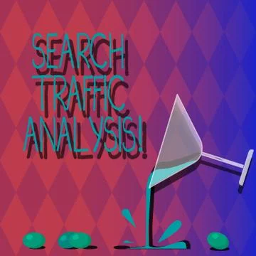 Handwriting text Search Traffic Analysis. Concept meaning network bandwidth Stock Illustration