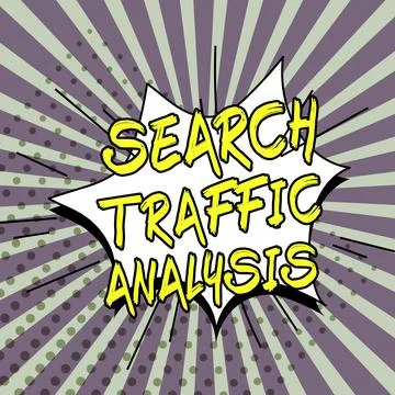 Handwriting text Search Traffic Analysis. Word Written on service that allows Stock Illustration