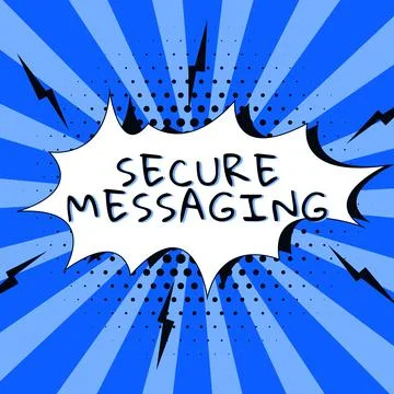 Handwriting text Secure Messaging. Business concept increasing visibility of a Stock Illustration