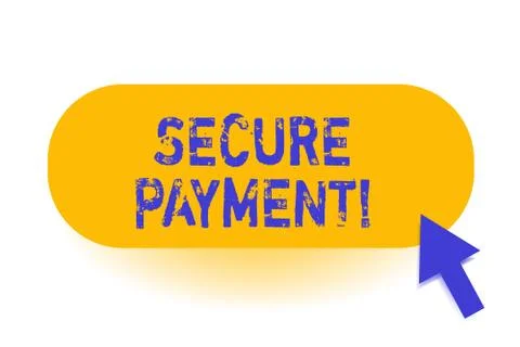 Handwriting text Secure Payment. Concept meaning webpage where credit card Stockillustratie