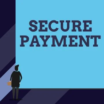 Handwriting text Secure Payment. Concept meaning Security of Payment refers to Ilustração Stock