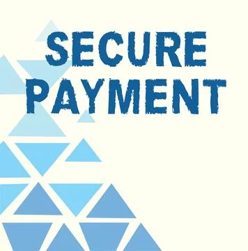 Handwriting text Secure Payment. Conceptual photo Security of Payment refers to Ilustração Stock