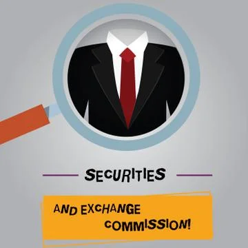 Handwriting text Securities And Exchange Commission. Concept meaning Safety Stock Illustration