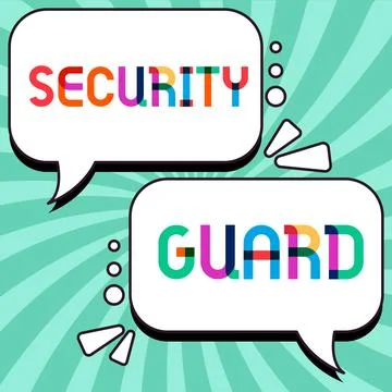 Handwriting text Security Guard. Internet Concept tools used to manage multiple Stock Illustration