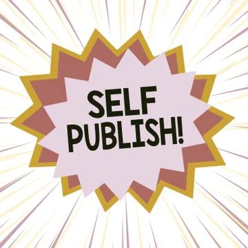 Handwriting text Self Publish. Concept meaning writer publish piece of ones work Stock Illustration