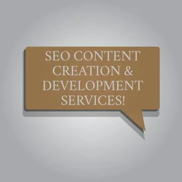 Handwriting text Seo Content Creation And Development Services. Concept meaning Stock Illustration