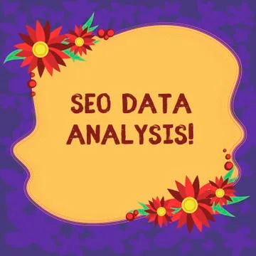 Handwriting text Seo Data Analysis. Concept meaning changes to website make it Stock Illustration