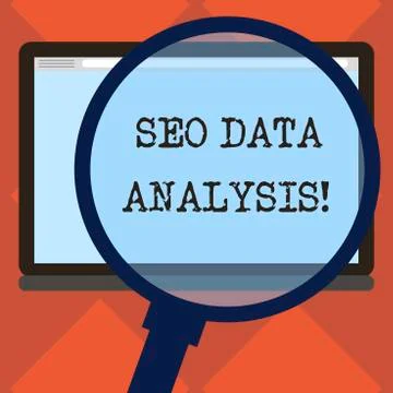 Handwriting text Seo Data Analysis. Concept meaning changes to website make it Stock Illustration