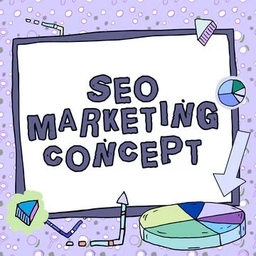 Handwriting text Seo Marketing Concept. Word for Strategy that implement to Stock Illustration