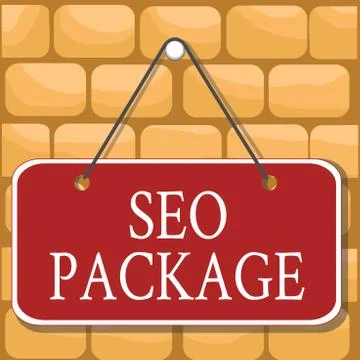 Handwriting text Seo Package. Concept meaning practice of search engine Stock Illustration