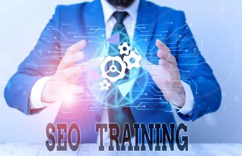 Handwriting text Seo Training. Concept meaning learn specific knowledge improve 写真素材
