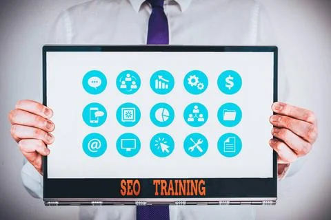 Handwriting text Seo Training. Concept meaning learn specific knowledge im... 写真素材