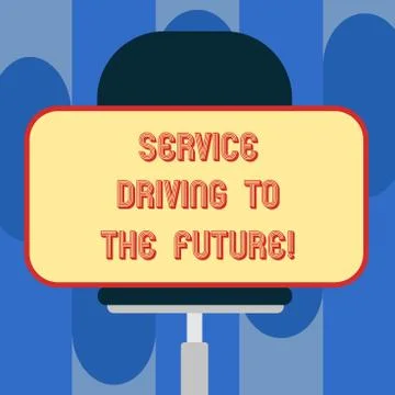 Handwriting text Service Driving To The Future. Concept meaning Modern Stock Illustration