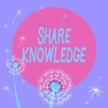 Handwriting text Share Knowledge. Business showcase teaching others what I Stock Illustration