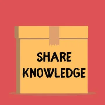 Handwriting text Share Knowledge. Concept meaning teaching others what I learnt Stock Illustration