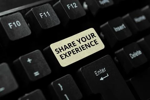 Handwriting text Share Your Experience. Internet Concept telling about the Stock Photos