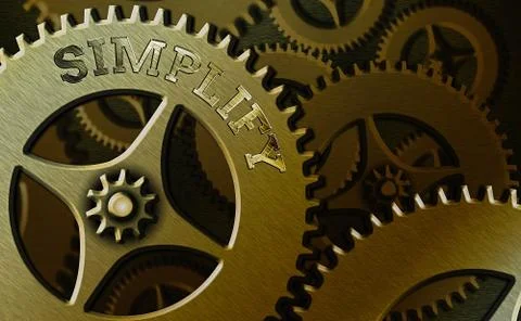 Handwriting text Simplify. Concept meaning make something simpler or easier to Stockillustratie