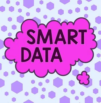 Handwriting text Smart Data. Concept meaning digital information that is Stock Illustration