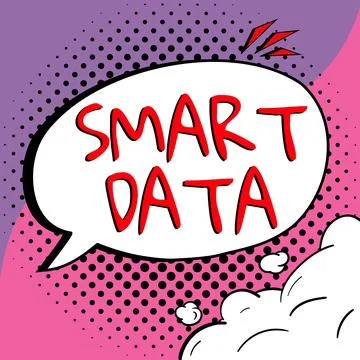 Handwriting text Smart Data. Conceptual photo digital information that is イラスト素材