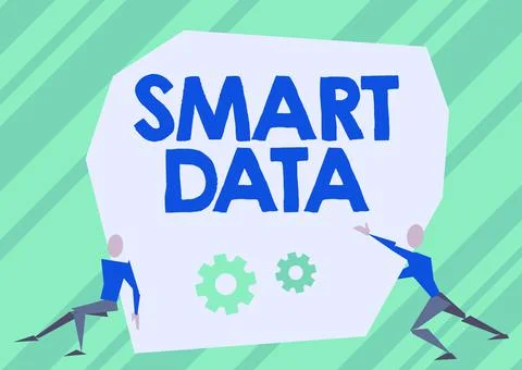 Handwriting text Smart Data. Internet Concept digital information that is Stockillustratie