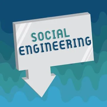 Handwriting text Social Engineering. Concept meaning Psychological Manipulation Stock Illustration