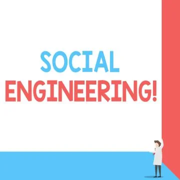 Handwriting text Social Engineering. Concept meaning Psychological Manipulation Stock Illustration