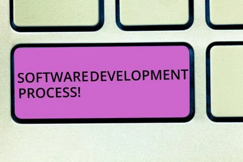 Handwriting text Software Development Process. Concept meaning Process of Stock Photos