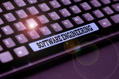 Handwriting text Software Engineering. Business concept Program Development in Stock Photos