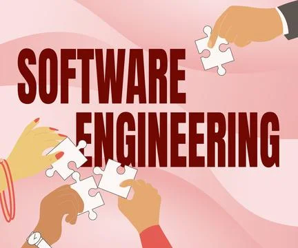 Handwriting text Software Engineering. Conceptual photo Program Development in 스톡 일러스트