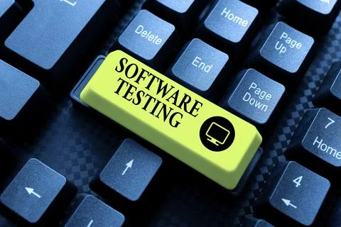Handwriting text Software Testing. Business idea investigation provide 库存照片