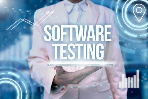 Handwriting text Software Testing. Word Written on evaluate the functionality of Stock Photos