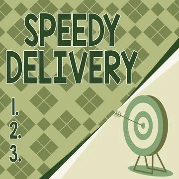 Handwriting text Speedy Delivery. Business approach provide products in fast way Stock Illustration