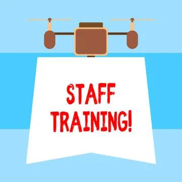 Handwriting text Staff Training. Concept meaning learn specific knowledge Stock Illustration