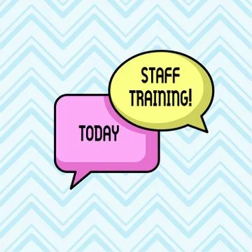 Handwriting text Staff Training. Concept meaning learn specific knowledge 스톡 일러스트