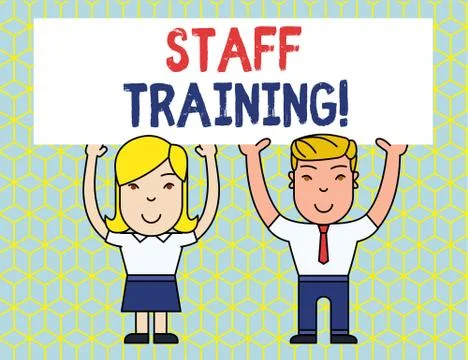 Handwriting text Staff Training. Concept meaning learn specific knowledge Stock Illustration