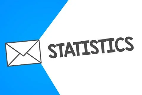 Handwriting text Statistics. Concept meaning Science Collecting analyzing num Stock Illustration