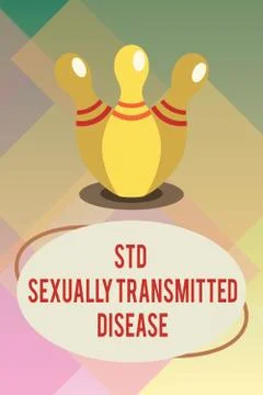 Handwriting text Std Sexually Transmitted Disease. Concept meaning Infection Stock Illustration