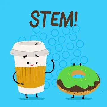 Handwriting text Stem. Concept meaning Development destruction of huanalysis Stock Illustration