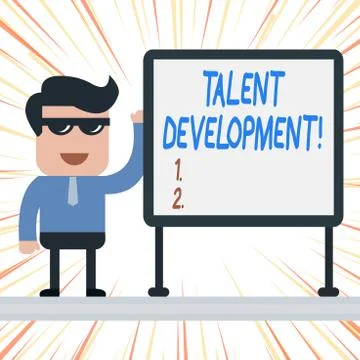 Handwriting text Talent Development. Concept meaning Building Skills Abilities Ilustración de archivo
