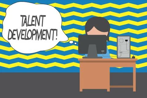 Handwriting text Talent Development. Concept meaning Building Skills Abilities Ilustración de archivo