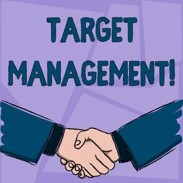 Handwriting text Target Analysisagement. Concept meaning Market Segmentation Illustrazione stock