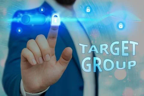 Handwriting text Target Group. Concept meaning Particular showing that an Stock Photos