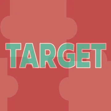 Handwriting text Target. Internet Concept person object or place selected as the Stock Illustration